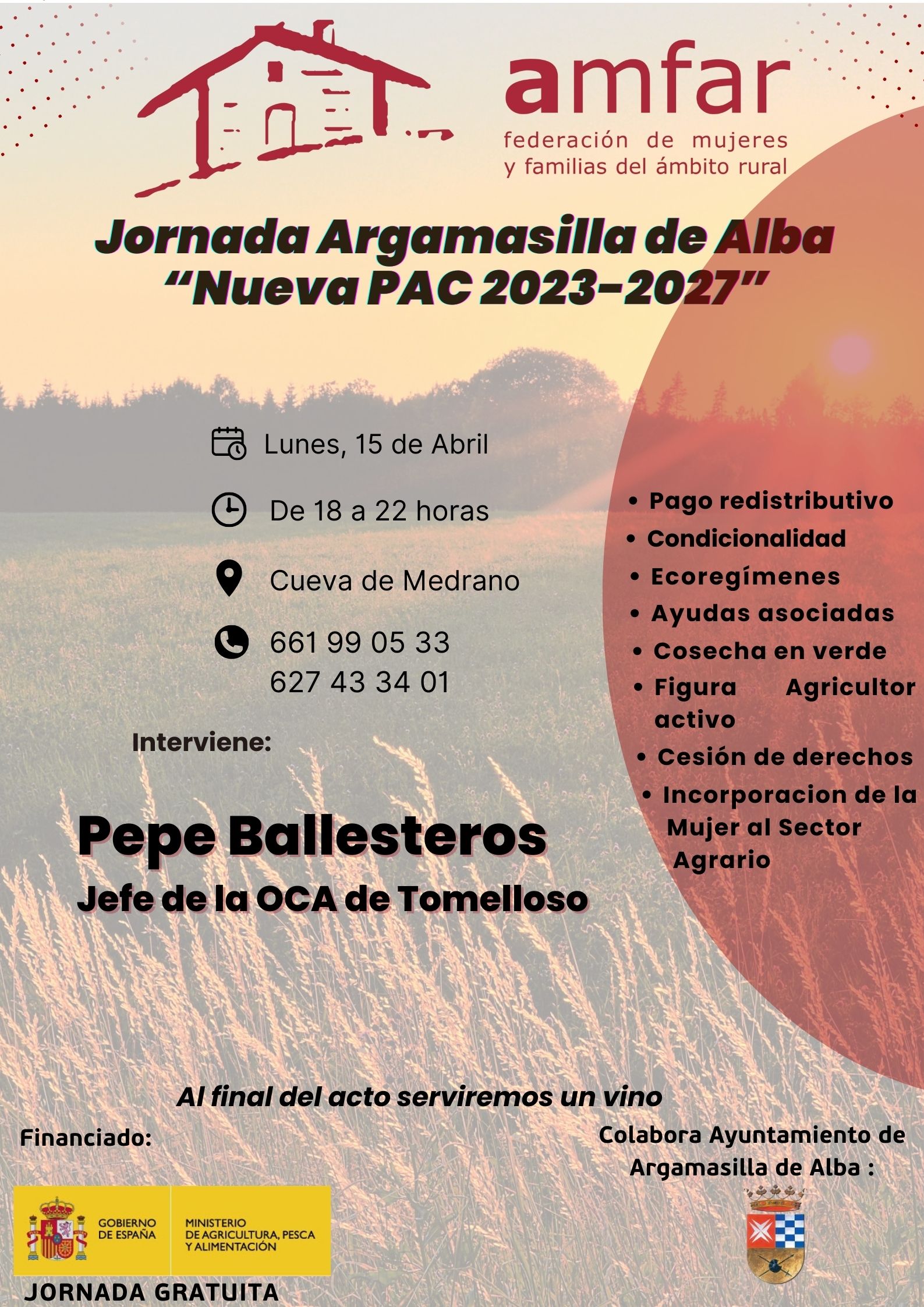 CARTEL JORNADA ARGAMASILLA DE ALBA 15 ABRIL